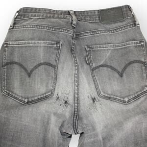 Levi's 721 HighRiseSkinny Stretch FadedBlack Destroyed Distressed 18882-0274